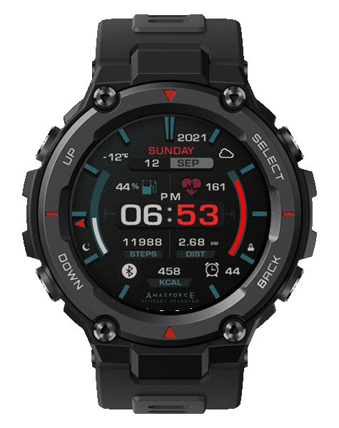 Amazfit Force - mod Jaro-T-REX PRO BLUE