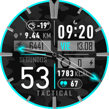 TACTICAL Lime/Red/Blue/Cyan SPANISH version