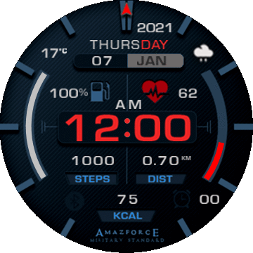 Amazfit Force - mod Jaro- T-REX new -Blue