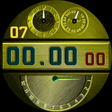 Golden digiana simple watch