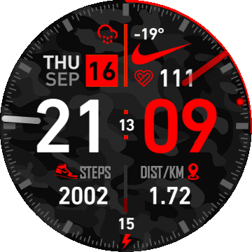 NIKE RED & CAMO version