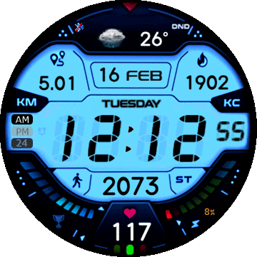 MOD (MD269) mod bab T-REX indiglo blue