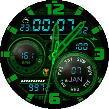 75Krystek Green Glass Mod