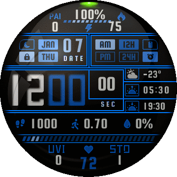 Stock Zepp thriving Blue Version