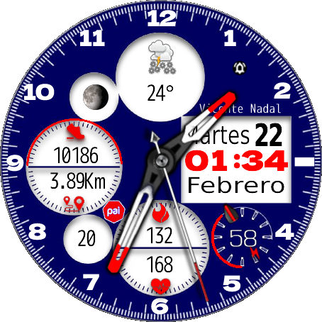 Blanca y roja / Azul y Blanco