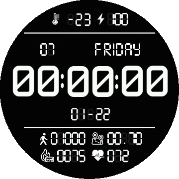 Simple digital black white AOD t-rex pro