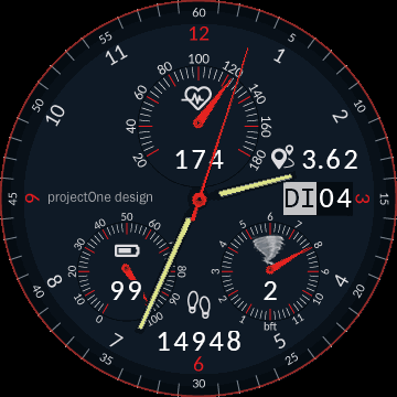 projectOne Design watchface 2