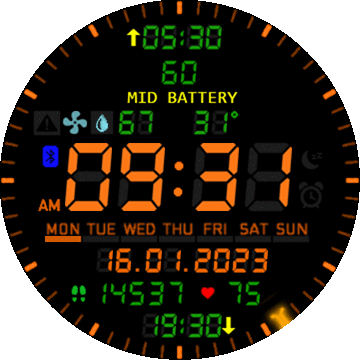 Pulse Design Orange Green