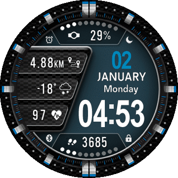 G-Over WatchFace for T-Rex Pro