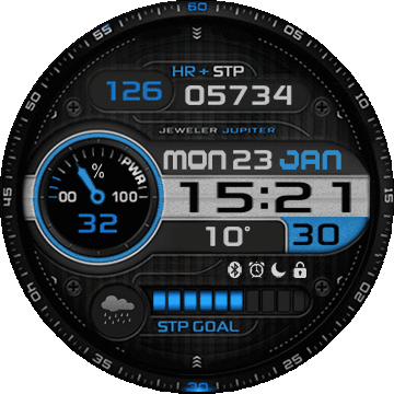 Jupiter WatchFace for T-Rex Pro