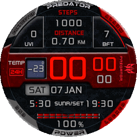 HT 0015 Predator RED Black V2A