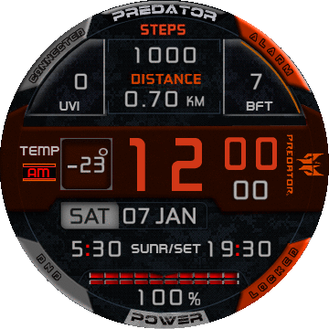 HT0029 Predator orange black