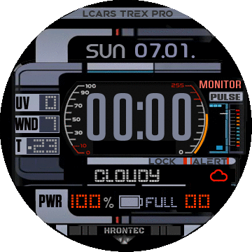 HT0104 Startrek Lcars II  Picard _ Bright Full