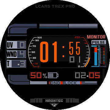 HT 0109 Startrek Lcars II  Picard _ fire orange dark small