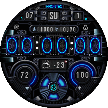 HT0119E Nixie Reloaded blue ice