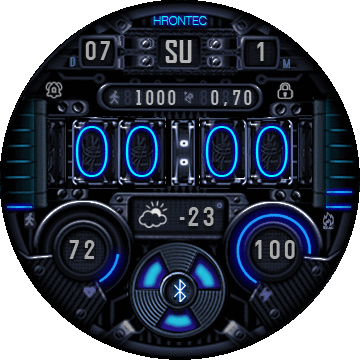 HT0119F Nixie Reloaded blue ice Sport