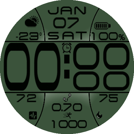 Dial 5 Green T-Rex 2