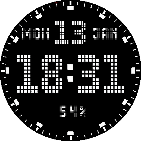 Urban Simple Black dotted black back