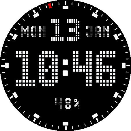 Urban Simple Black dotted black back with seconds