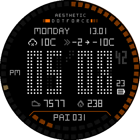 Aesthetic DotForce (orange)