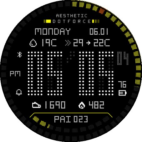 Aesthetic DotForce (yellow)