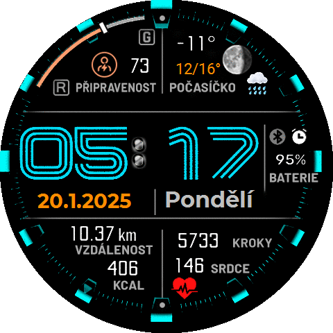 Modré hodiny t.-rex3