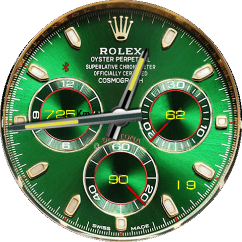Daytona gold/green rolex watch