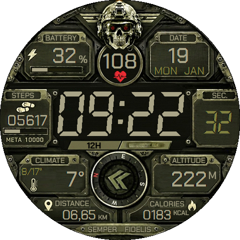 Tactical Army Skull