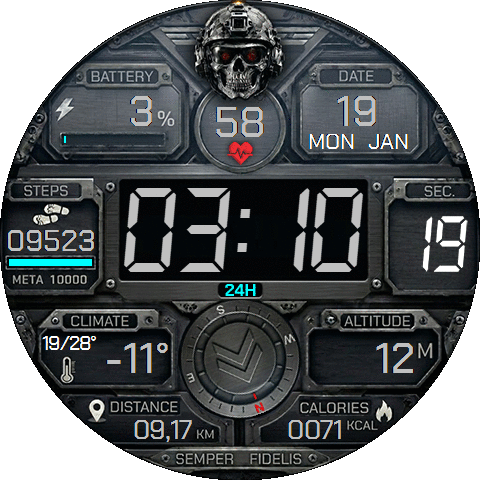 Tactical Army Skull mk2