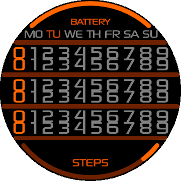 Unusual Dial Style Oragne