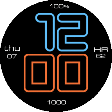 Neon Apple Watch Mod 12H BT