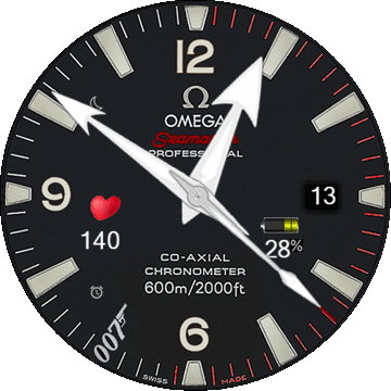 Omega sportmaster 007 + cardio + batt + step progress