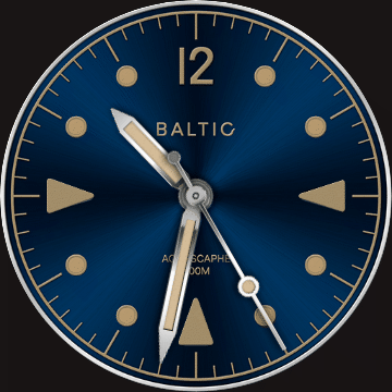 Baltic Aquascaphe Blue Gilt