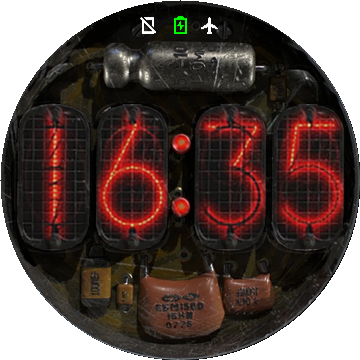 Gas Discharge Indicator Watchface