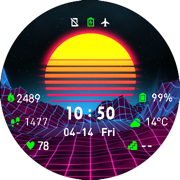 Graphic sunset