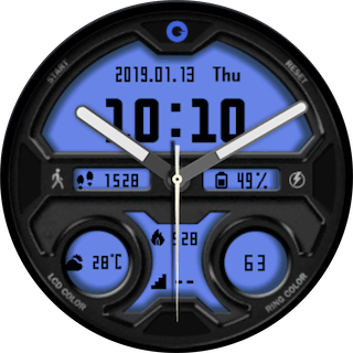 Face Gear Inspired Blue